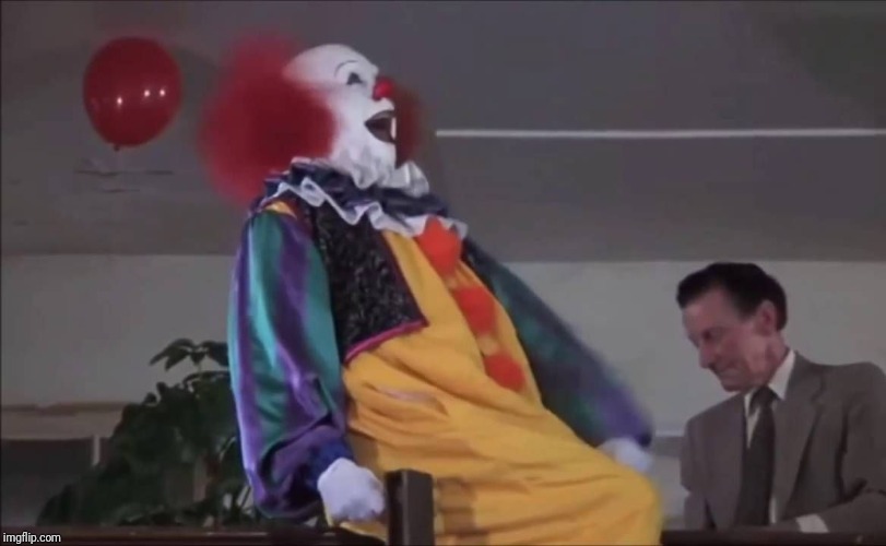 Pennywise Laughing | image tagged in pennywise laughing | made w/ Imgflip meme maker
