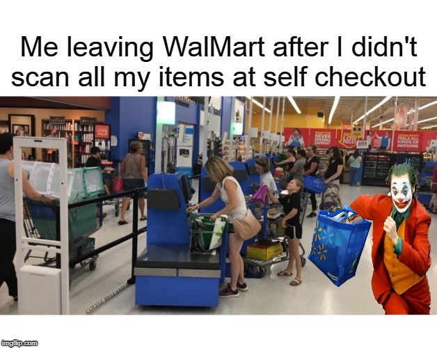 Joker Walmart Self Checkout Steal | COVELL BELLAMY III | image tagged in joker walmart self checkout steal | made w/ Imgflip meme maker