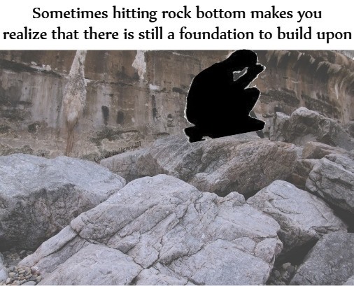 Hitting Rock Bottom Blank Meme Template
