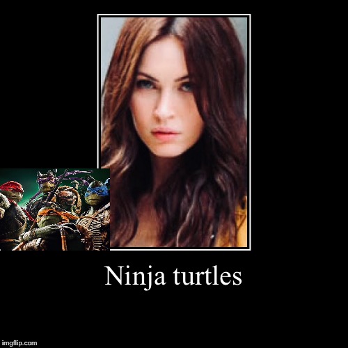 Ninja turtles | image tagged in movies,megan fox | made w/ Imgflip demotivational maker