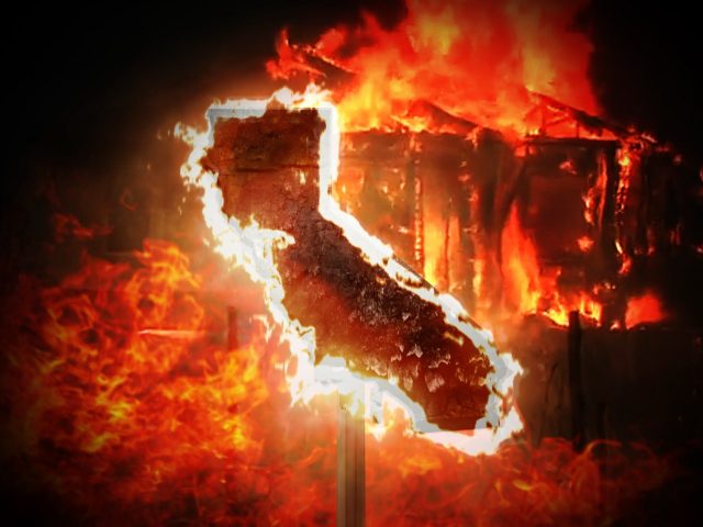 High Quality California is setting itself on fire Blank Meme Template