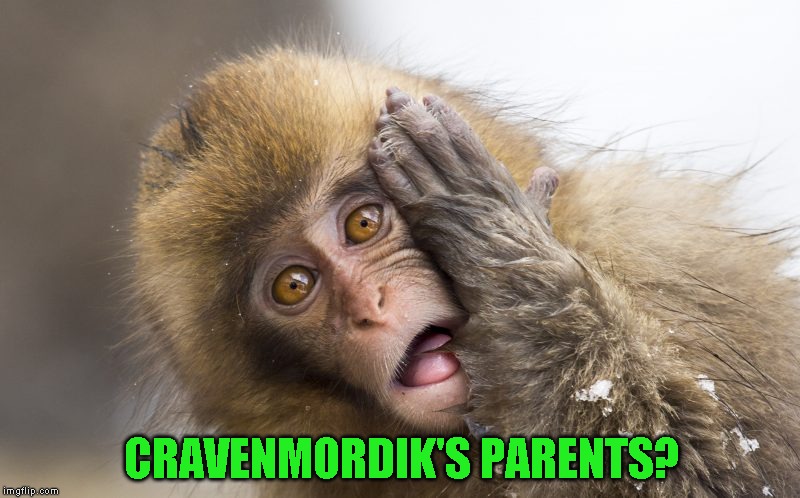 Huh? | CRAVENMORDIK'S PARENTS? | image tagged in huh | made w/ Imgflip meme maker