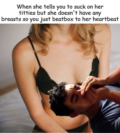 High Quality No Titties Heartbeat Beat Box Blank Meme Template