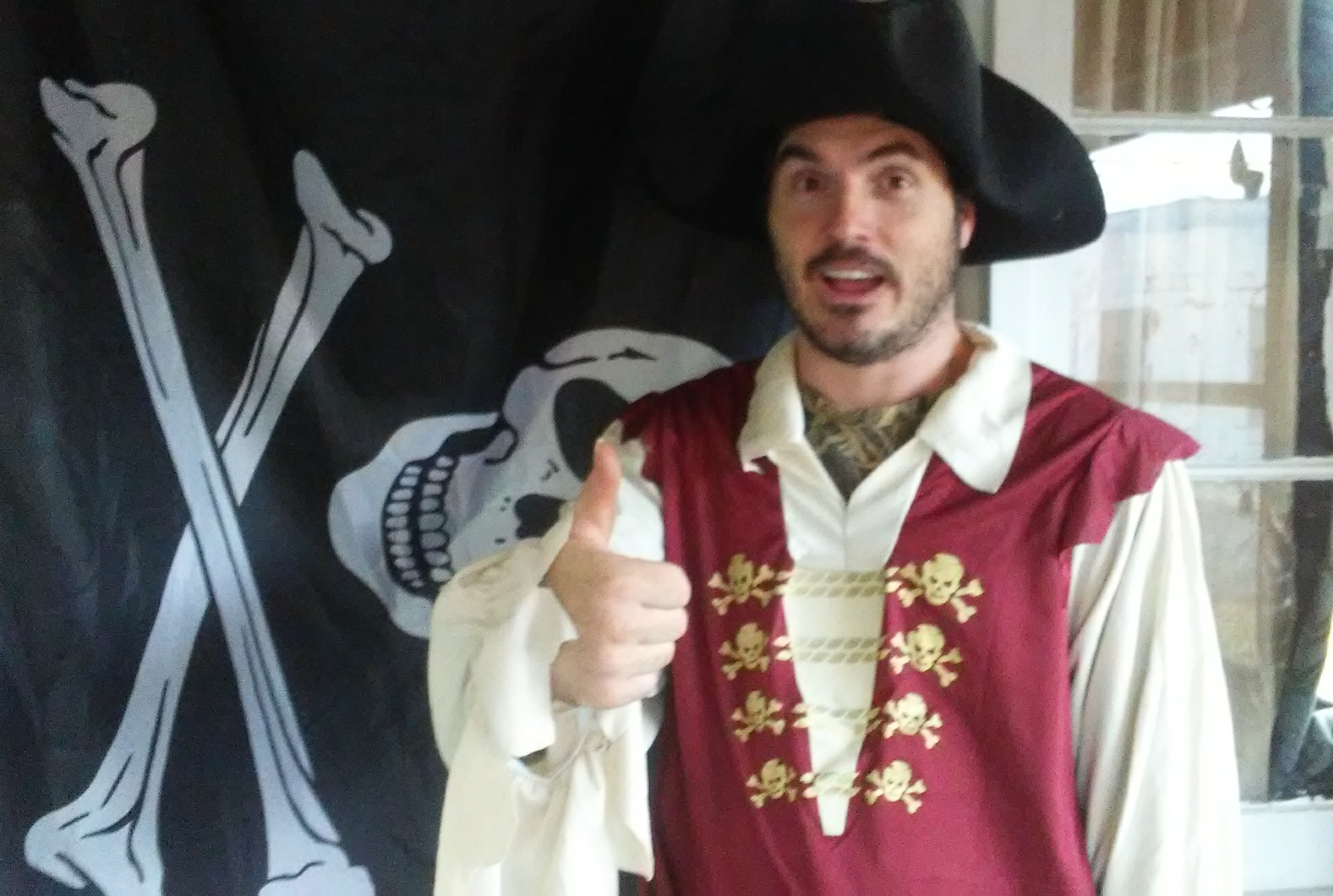 High Quality PIRATE THUMBS UP Blank Meme Template
