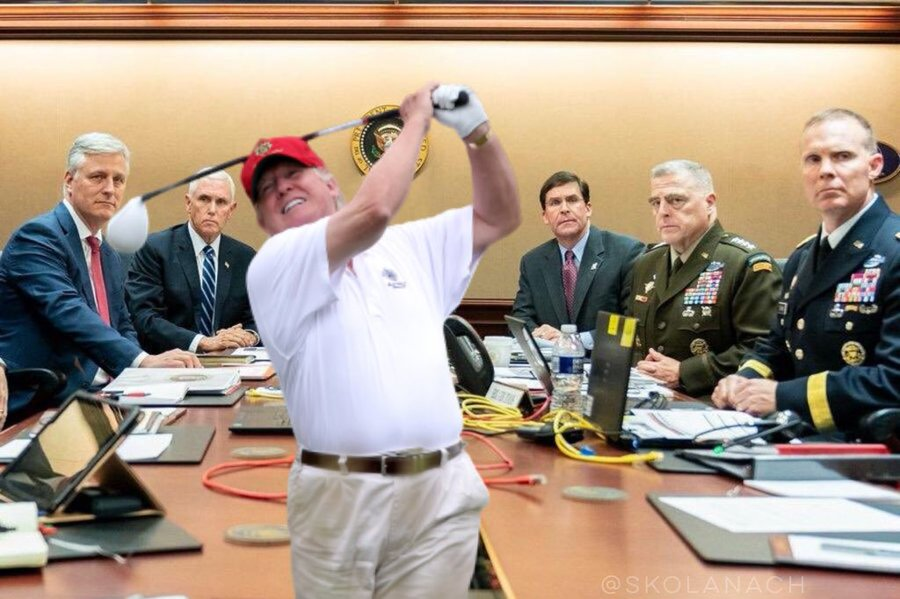 Trump ISIS Golf Blank Meme Template