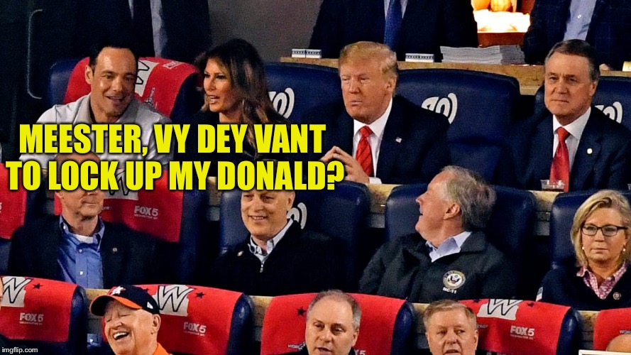 MEESTER, VY DEY VANT 
TO LOCK UP MY DONALD? | made w/ Imgflip meme maker
