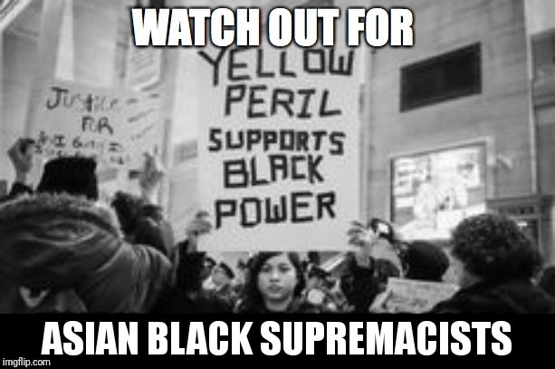 Asian Black Supremacists: Black Privilege and Asian Americans | image tagged in asian black supremacists black privilege and asian americans | made w/ Imgflip meme maker