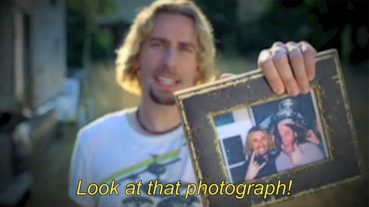 Nickleback's Photograph Blank Meme Template