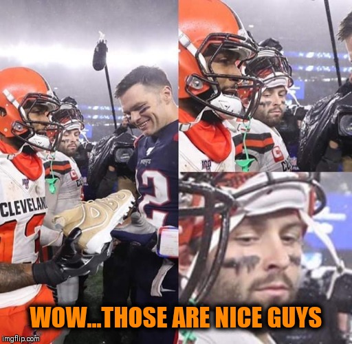SILENCE of the LAMB | WOW...THOSE ARE NICE GUYS | image tagged in goat,nfl memes,tom brady | made w/ Imgflip meme maker