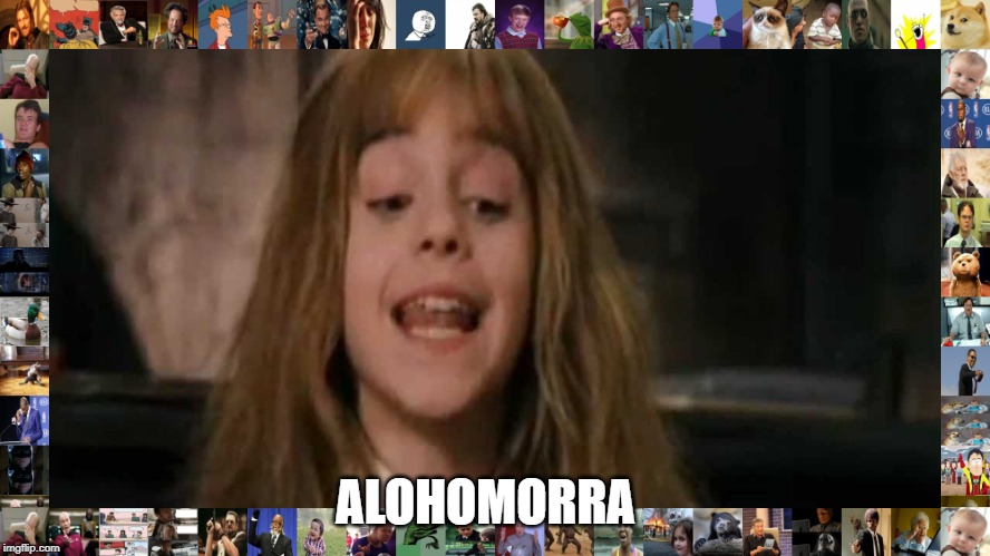 hermione | ALOHOMORRA | image tagged in hermione | made w/ Imgflip meme maker