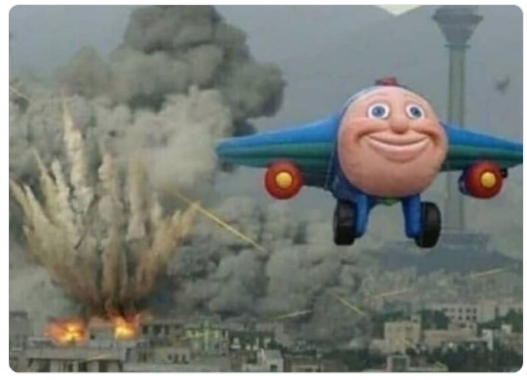 High Quality Disaster Plane Blank Meme Template