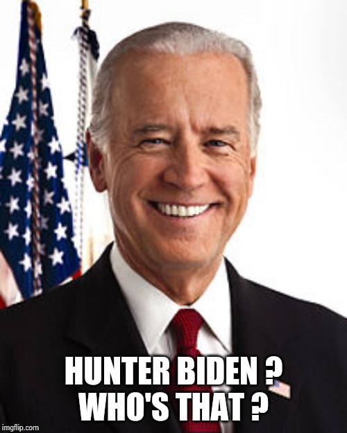 Joe Biden Meme | HUNTER BIDEN ?
WHO'S THAT ? | image tagged in memes,joe biden | made w/ Imgflip meme maker