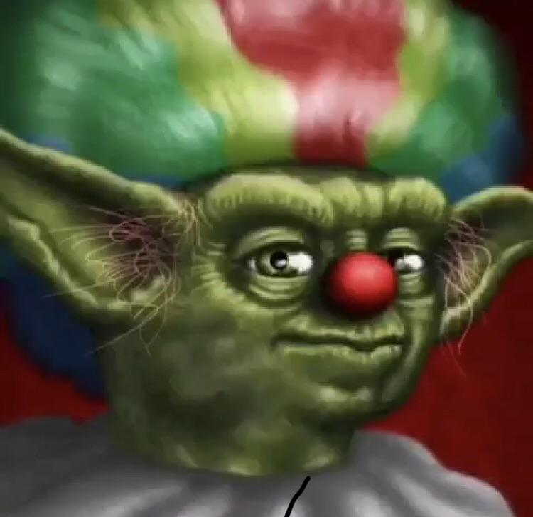 High Quality Clown Yoda Blank Meme Template