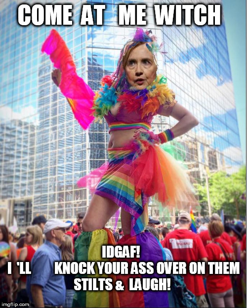 COME  AT   ME  WITCH IDGAF!  


I  'LL         KNOCK YOUR ASS OVER ON THEM




 STILTS &  LAUGH! | made w/ Imgflip meme maker