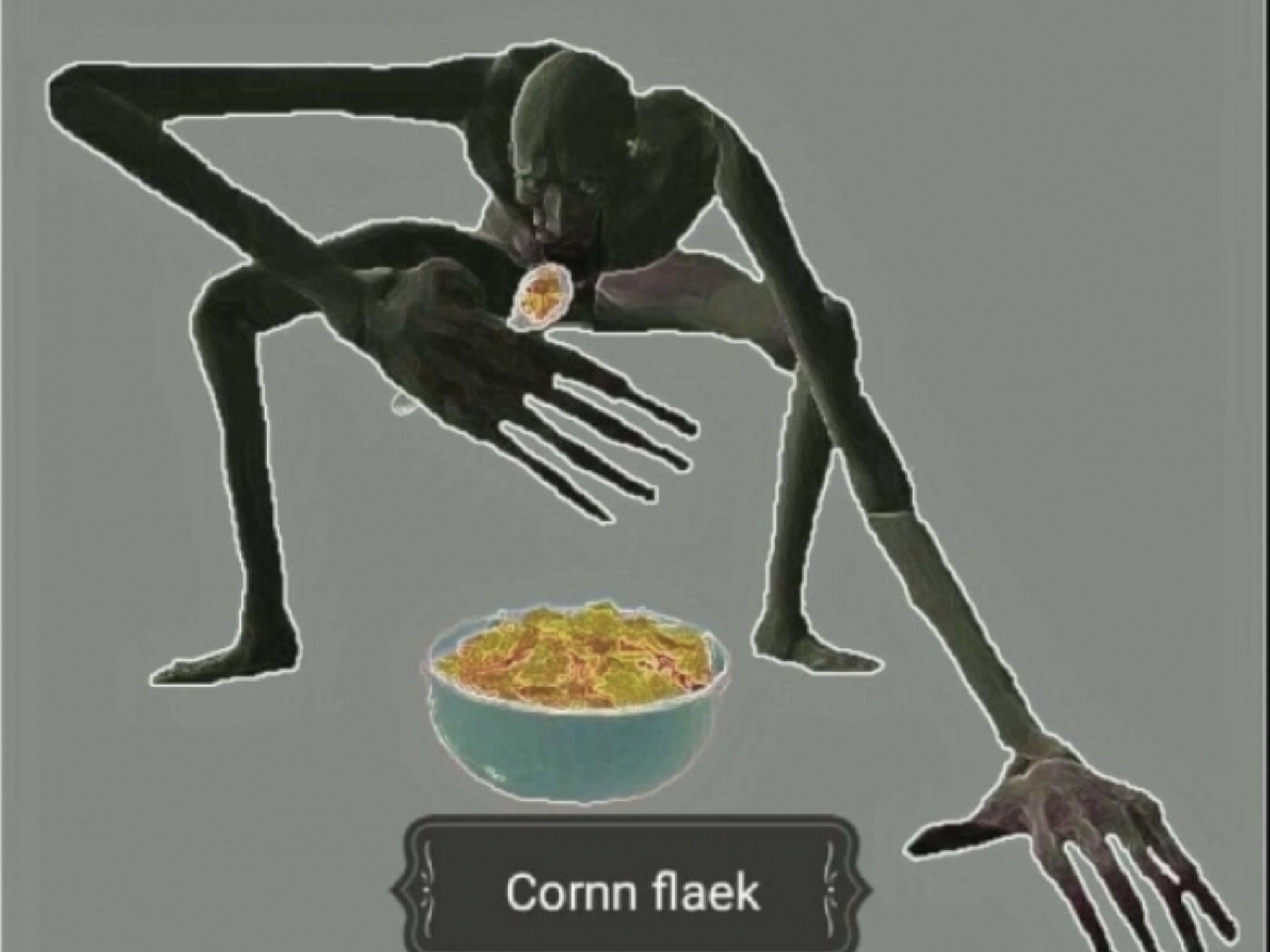 High Quality Cornn flaek Blank Meme Template