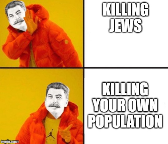 Stalin hotline | KILLING JEWS; KILLING YOUR OWN POPULATION | image tagged in stalin hotline | made w/ Imgflip meme maker