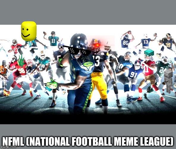 NFML |  NFML (NATIONAL FOOTBALL MEME LEAGUE) | image tagged in nfl football,nfl memes,lol so funny,funny not funny | made w/ Imgflip meme maker