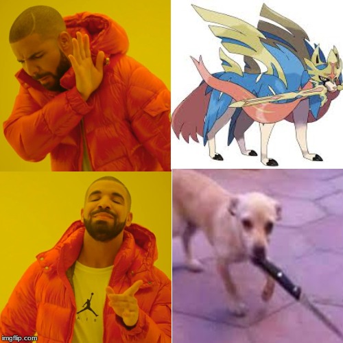The new legendaries are looking great! | image tagged in doggo,knife | made w/ Imgflip meme maker