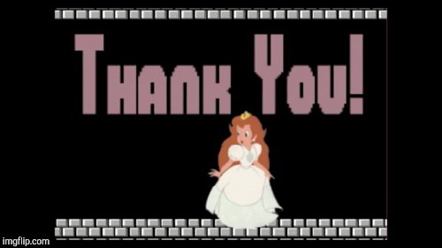 Thank You Peach! | image tagged in gifs,gaming | made w/ Imgflip images-to-gif maker