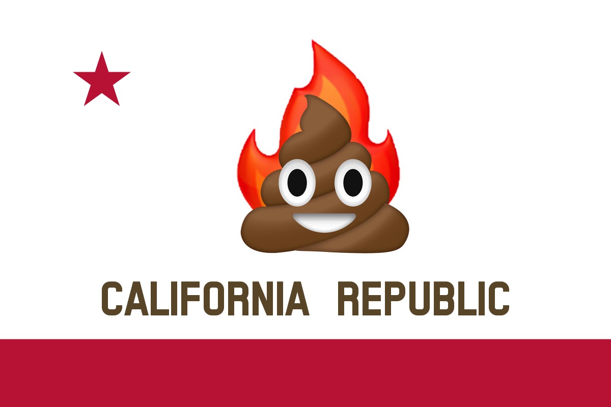 New California Flag Blank Meme Template
