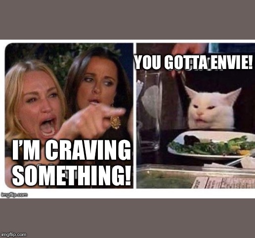 I’m craving something! | YOU GOTTA ENVIE! I’M CRAVING 
SOMETHING! | image tagged in im craving something | made w/ Imgflip meme maker
