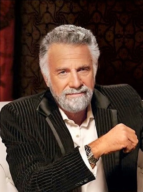 The Most Interesting Man in the World (without beer) Blank Meme Template