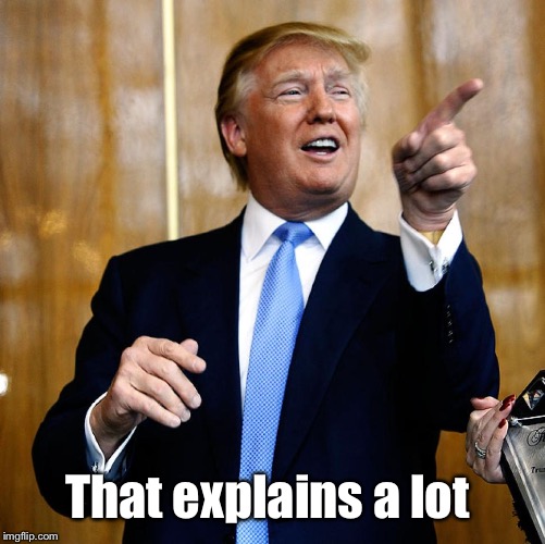 Donal Trump Birthday | That explains a lot | image tagged in donal trump birthday | made w/ Imgflip meme maker