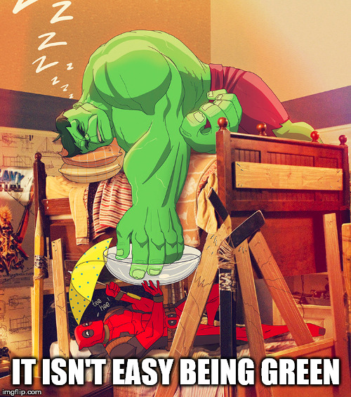 IT ISN'T EASY BEING GREEN | made w/ Imgflip meme maker