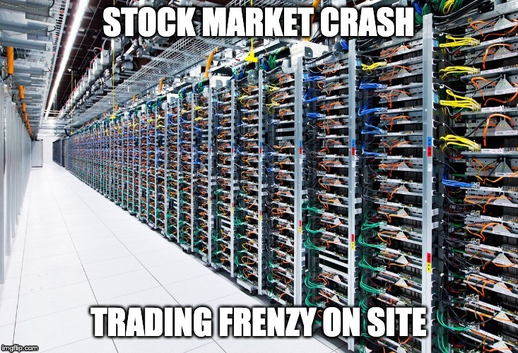 Stock market crash | image tagged in stock market,computers | made w/ Imgflip meme maker