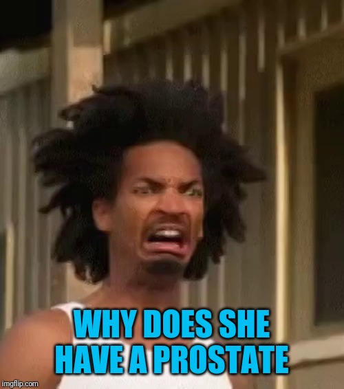 ewww | WHY DOES SHE HAVE A PROSTATE | image tagged in ewww | made w/ Imgflip meme maker