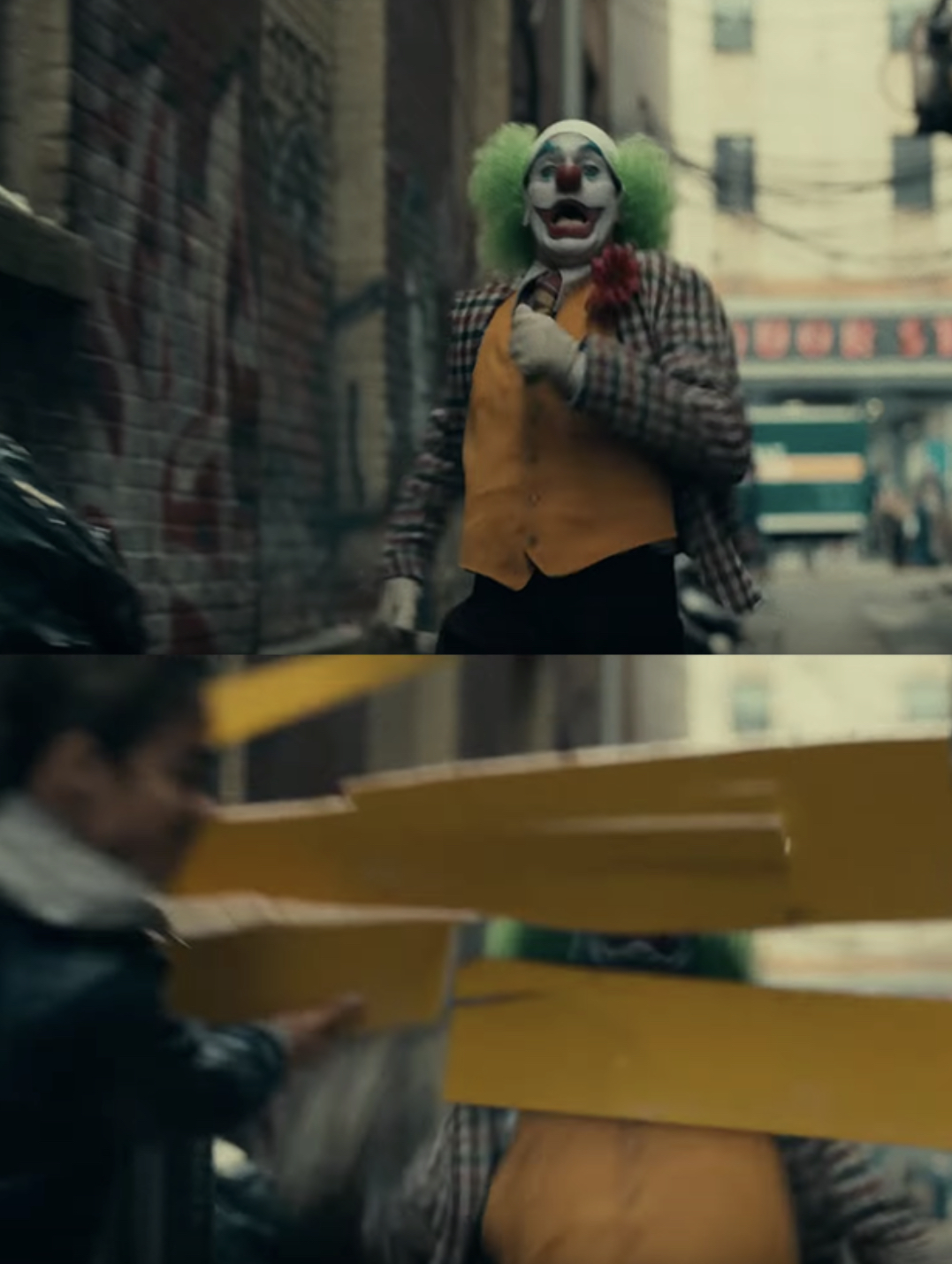 High Quality Joker sign hit Blank Meme Template
