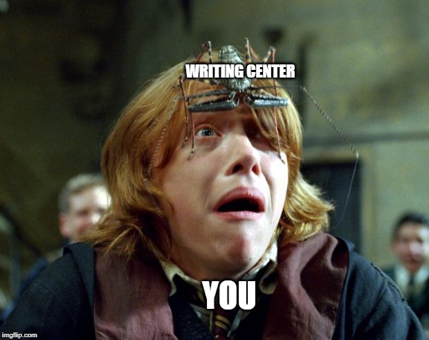 OH SHIT HARRY POTTER | WRITING CENTER; YOU | image tagged in oh shit harry potter | made w/ Imgflip meme maker