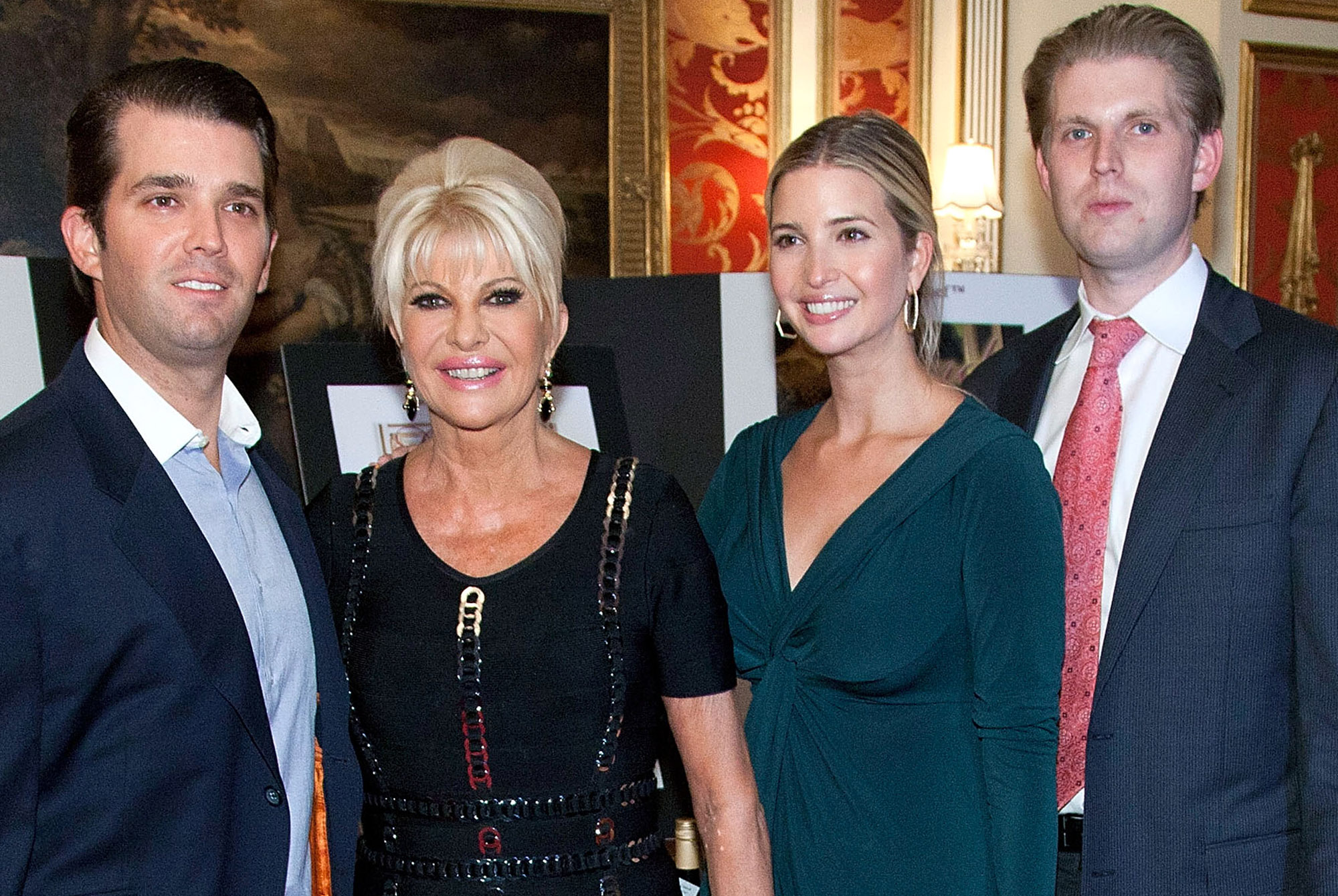 High Quality Ivana Trump and children Blank Meme Template