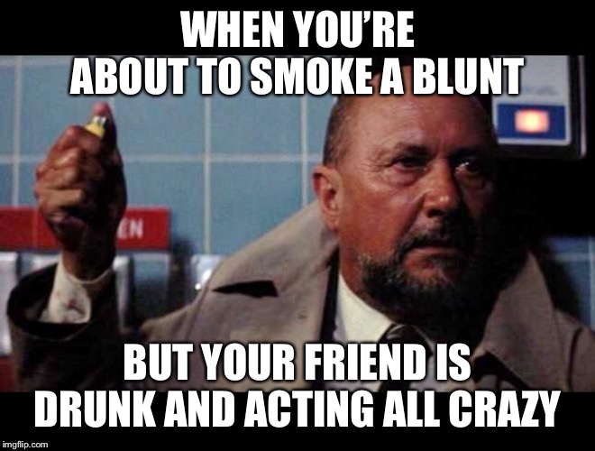 Dr. Loomis | WHEN YOU’RE ABOUT TO SMOKE A BLUNT; BUT YOUR FRIEND IS DRUNK AND ACTING ALL CRAZY | image tagged in lighter,michael myers,funny,halloween | made w/ Imgflip meme maker