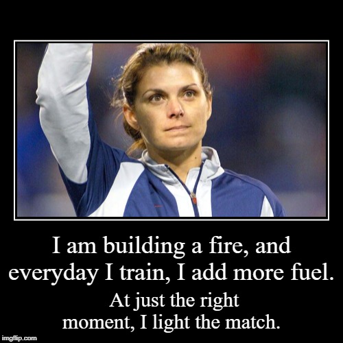 Mia Hamm | image tagged in strong women | made w/ Imgflip demotivational maker