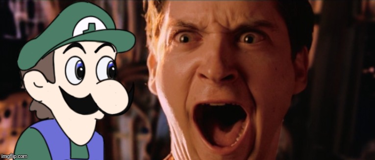 Tobey Maguire (Spider-Man) gets scared by wEeGeE | image tagged in spiderman 2,memes,funny,tobey maguire,weegee,halloween | made w/ Imgflip meme maker