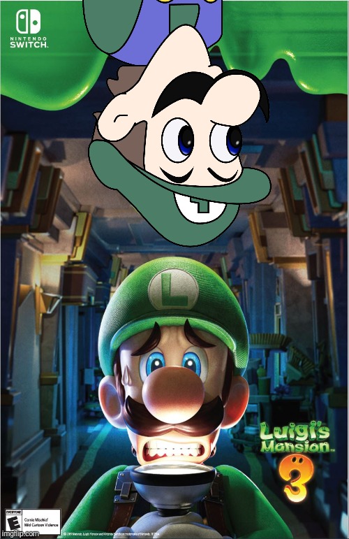 Luigi's Mansion 3 with (wEEgEE) | image tagged in memes,funny,luigi,weegee,mario,super mario | made w/ Imgflip meme maker
