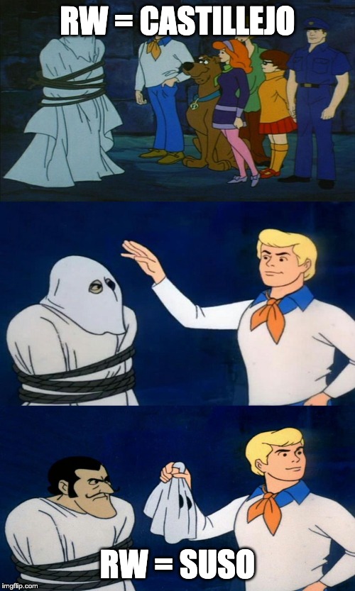 Scooby Doo The Ghost | RW = CASTILLEJO; RW = SUSO | image tagged in scooby doo the ghost | made w/ Imgflip meme maker