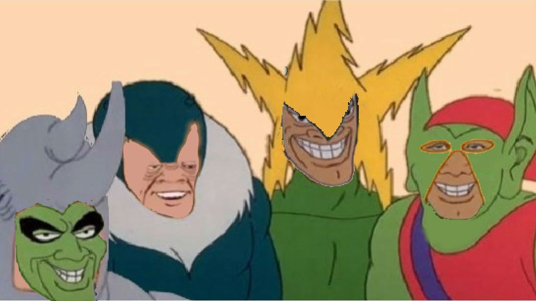 Me and the boys Tricking and Treating Blank Meme Template