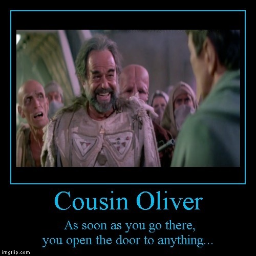 Star Trek - Cousin Oliver | image tagged in fun,star trek,cousin oliver,demotivational | made w/ Imgflip meme maker