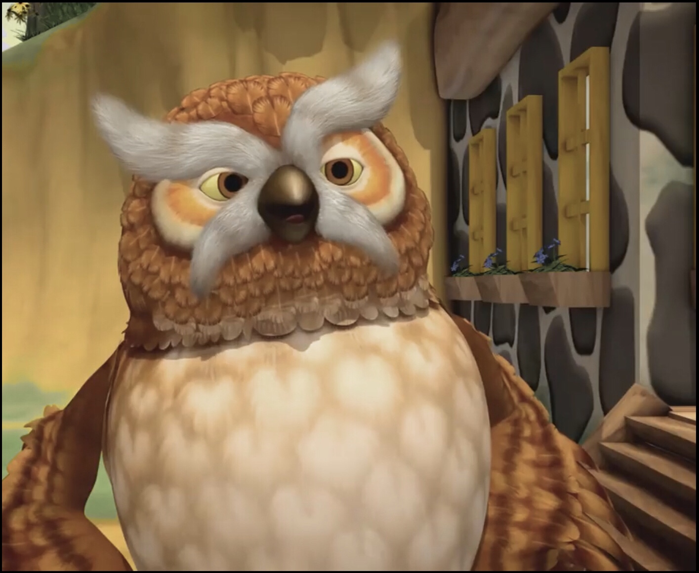 Angry Mr Owl Blank Meme Template
