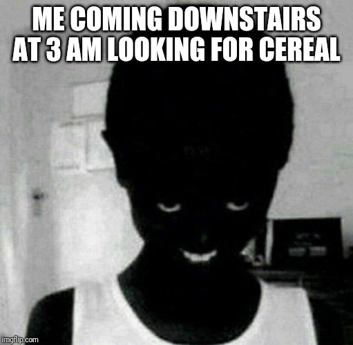 ME COMING DOWNSTAIRS AT 3 AM LOOKING FOR CEREAL | image tagged in cereal | made w/ Imgflip meme maker
