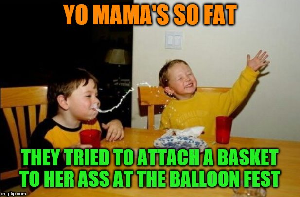 Yo Mamas So Fat Meme | YO MAMA'S SO FAT; THEY TRIED TO ATTACH A BASKET TO HER ASS AT THE BALLOON FEST | image tagged in memes,yo mamas so fat,fun | made w/ Imgflip meme maker