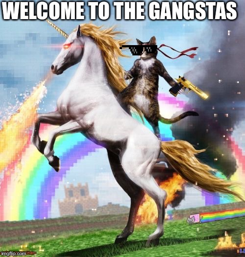 Welcome To The Internets | WELCOME TO THE GANGSTAS | image tagged in memes,welcome to the internets | made w/ Imgflip meme maker