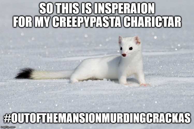 weaseltalon drowned | SO THIS IS INSPERAION FOR MY CREEPYPASTA CHARICTAR; #OUTOFTHEMANSIONMURDINGCRACKAS | image tagged in weaseltalon drowned | made w/ Imgflip meme maker