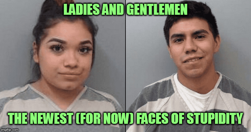 Coyote Stupid: The FB livestreaming "migrant" smugglers | LADIES AND GENTLEMEN; THE NEWEST (FOR NOW) FACES OF STUPIDITY | image tagged in memes,politics,stupidity,coyote stupid | made w/ Imgflip meme maker