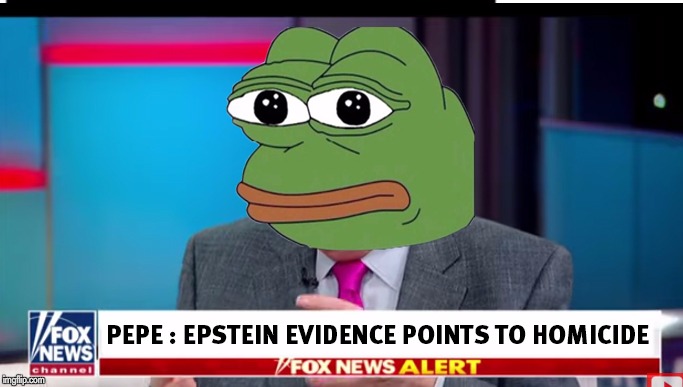image tagged in jeffrey epstein,pepe the frog,fox news,corruption,politics,america | made w/ Imgflip meme maker