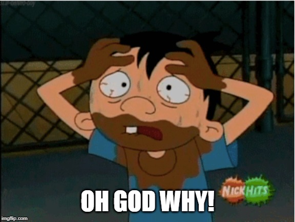 OH GOD WHY! | image tagged in hey arnold | made w/ Imgflip meme maker