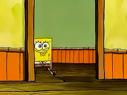 bob esponja entrando Blank Meme Template