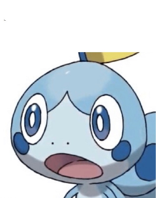 High Quality Shocked Sobble 2 Blank Meme Template